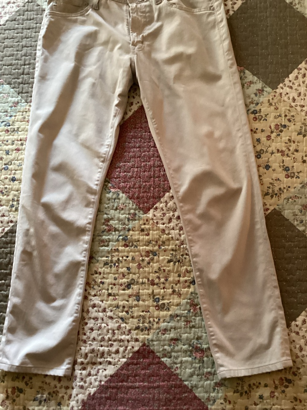 Ag Adriano Goldschmied Cream Slim Tellus Pants